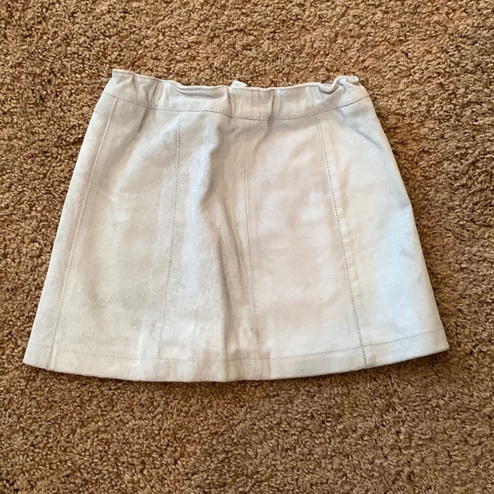 Girl’s GAP pig suede leather skirt